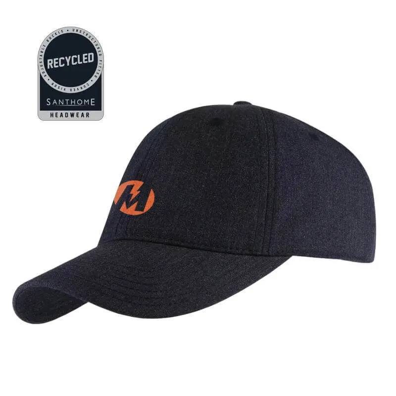 Meralco FLEX - Santhome Recycled 6 Panel Relaxed Fit Cap - Navy Blue