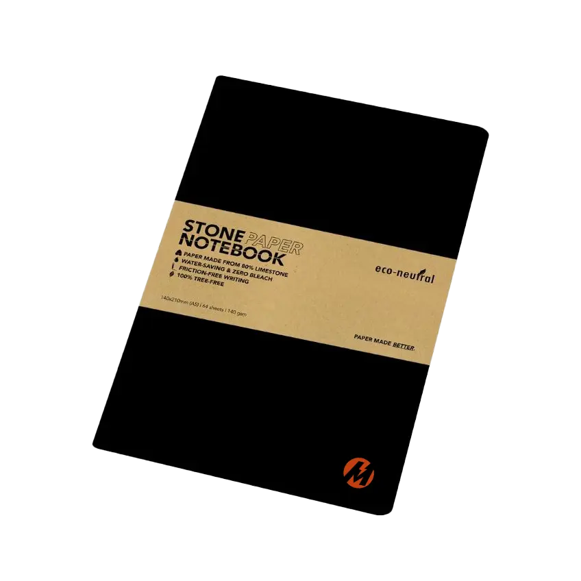 Meralco NEYA - eco-neutral Stone Paper Tree-Free Notebook - Black