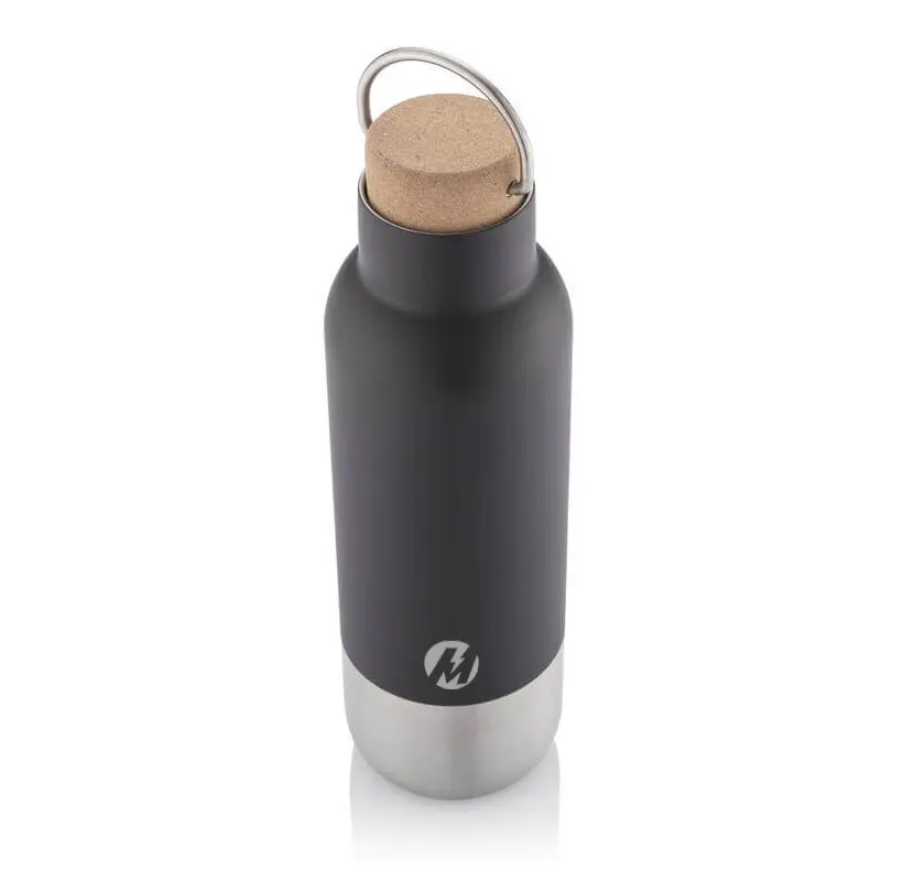 Meralco AVERSA - Hans Larsen RCS Recycled Stainless Steel Insulated Water Bottle - Black